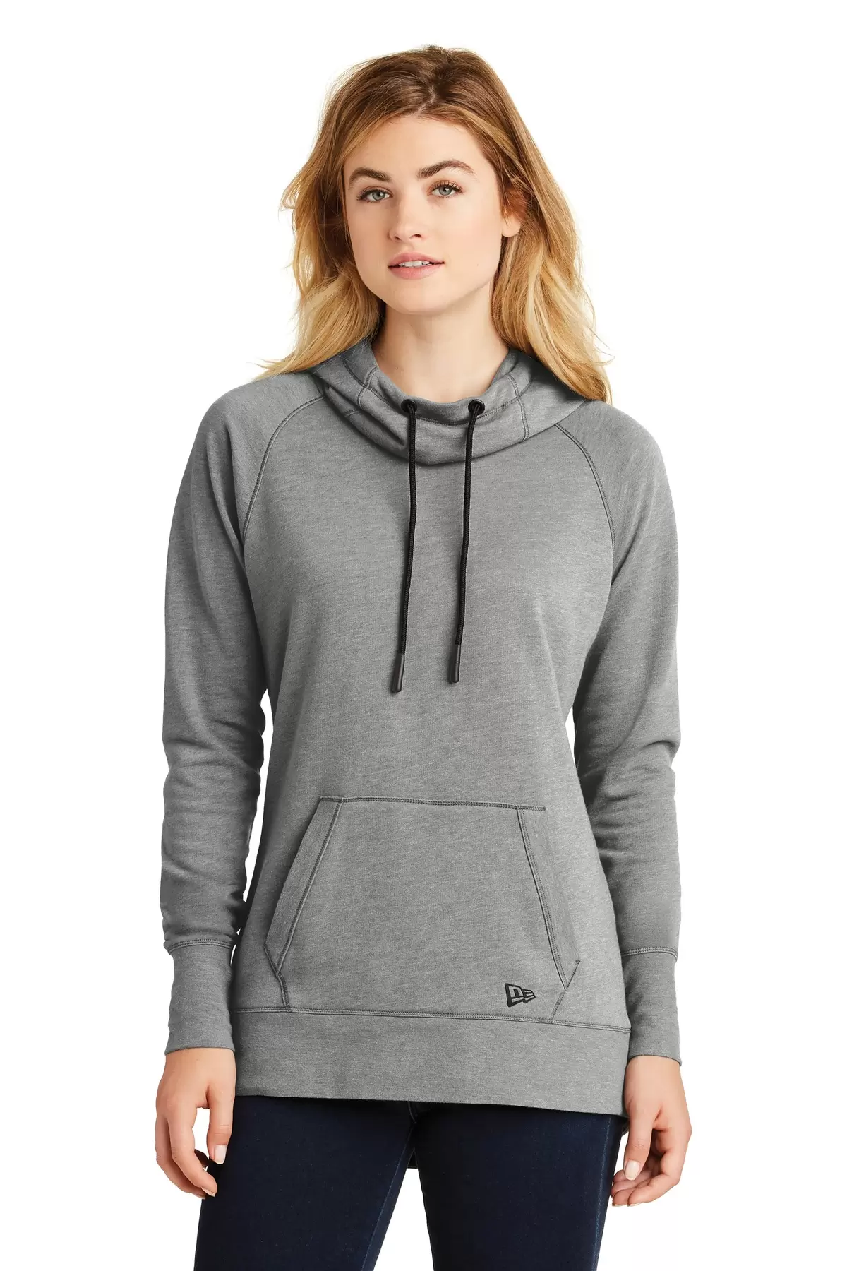 1001 LNEA510 New Era  Ladies Tri-Blend Fleece Pullover Hoodie SKU: LNEA510