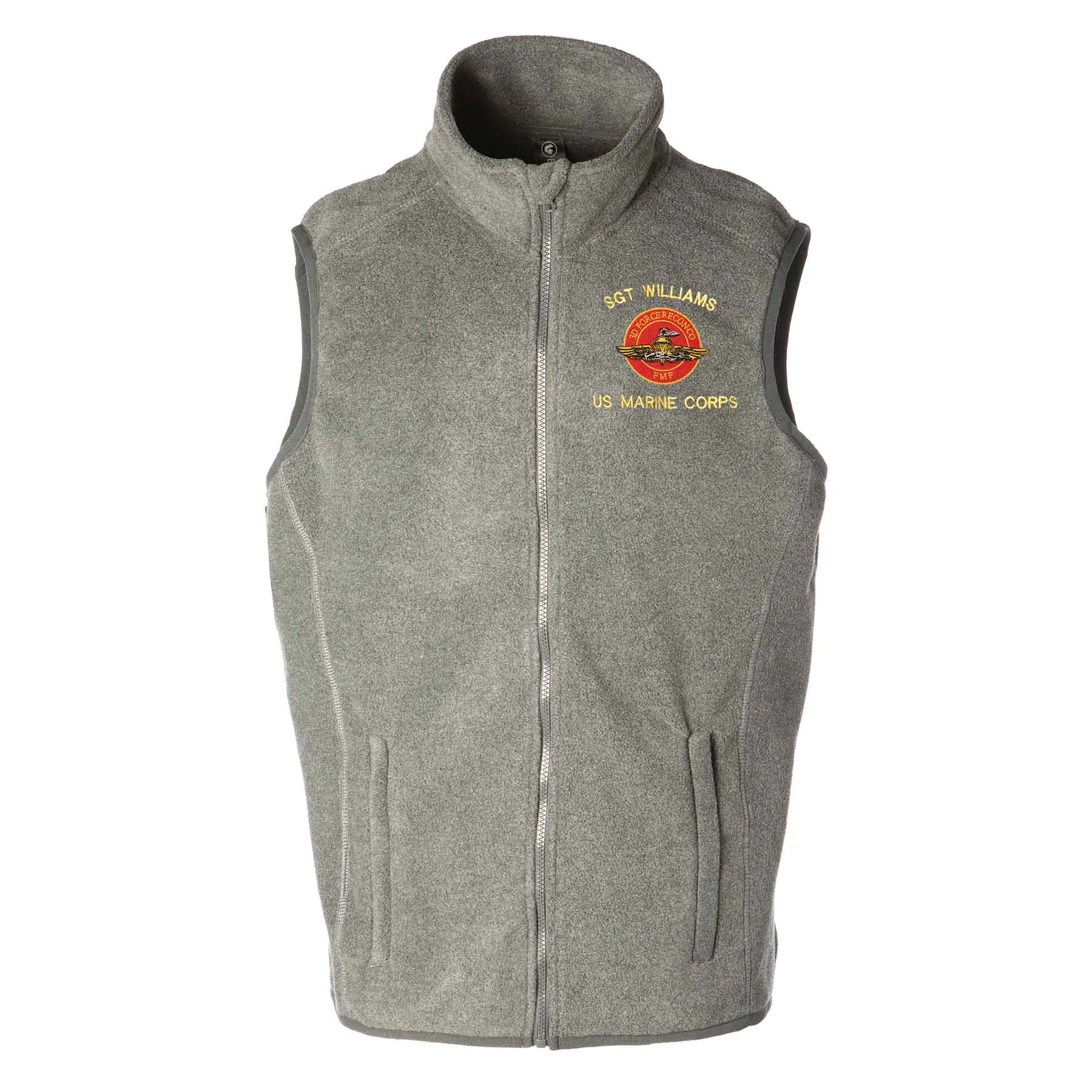 2nd Force Reconnaissance Co Embroidered Fleece Vest