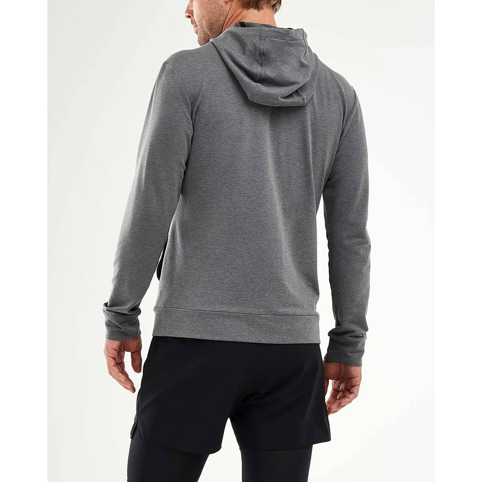 2XU Transit Zip Hoodie chandail kangourou avec fermeture eclair pour homme