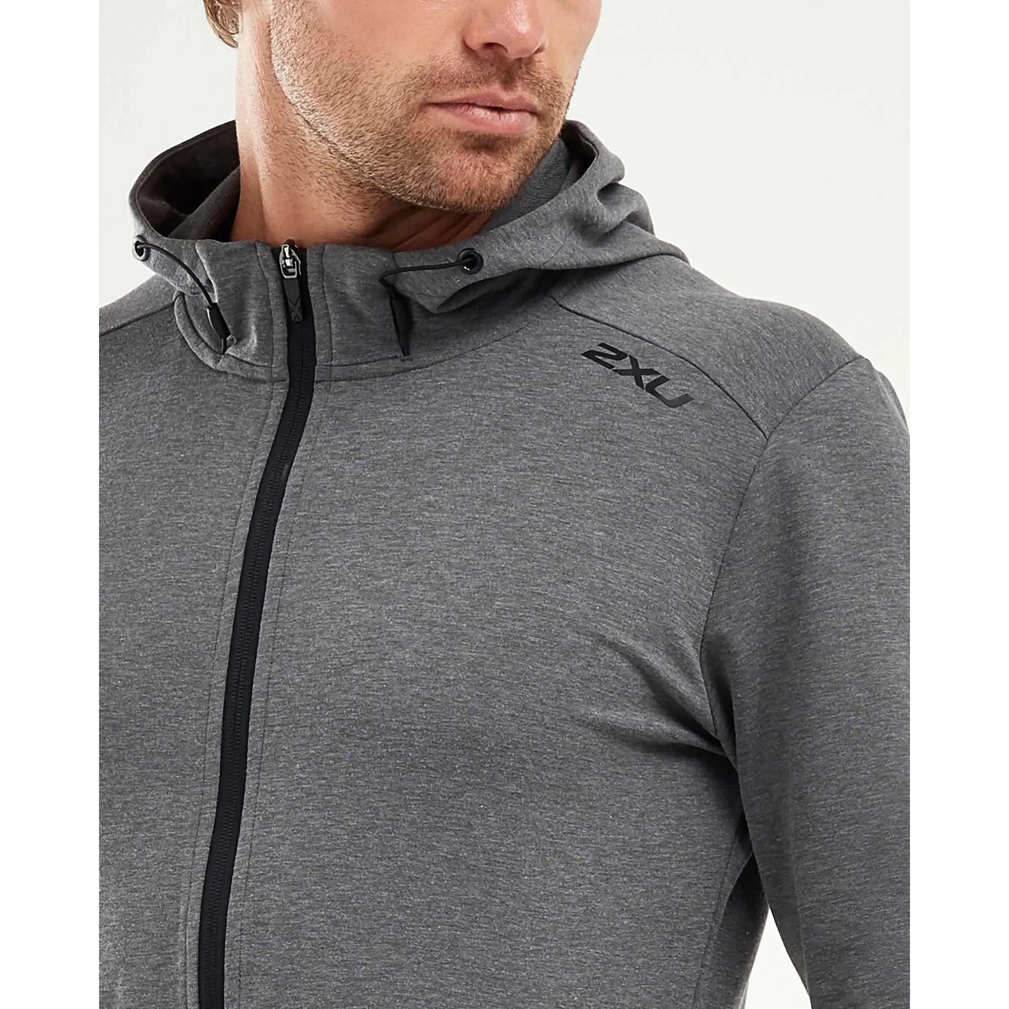 2XU Transit Zip Hoodie chandail kangourou avec fermeture eclair pour homme