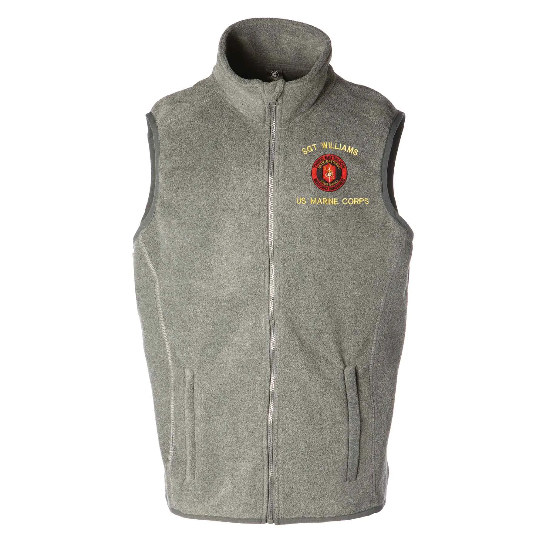 3rd Battalion 2nd Marines Embroidered Fleece Vest