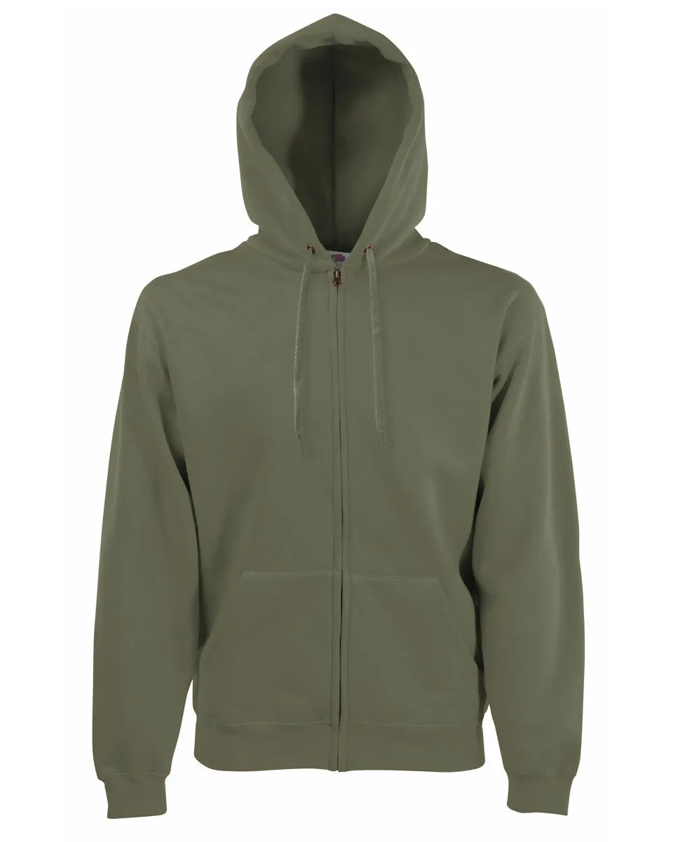 62034 Fruit Of The Loom Men's Premium Hooded Sweat Jacket