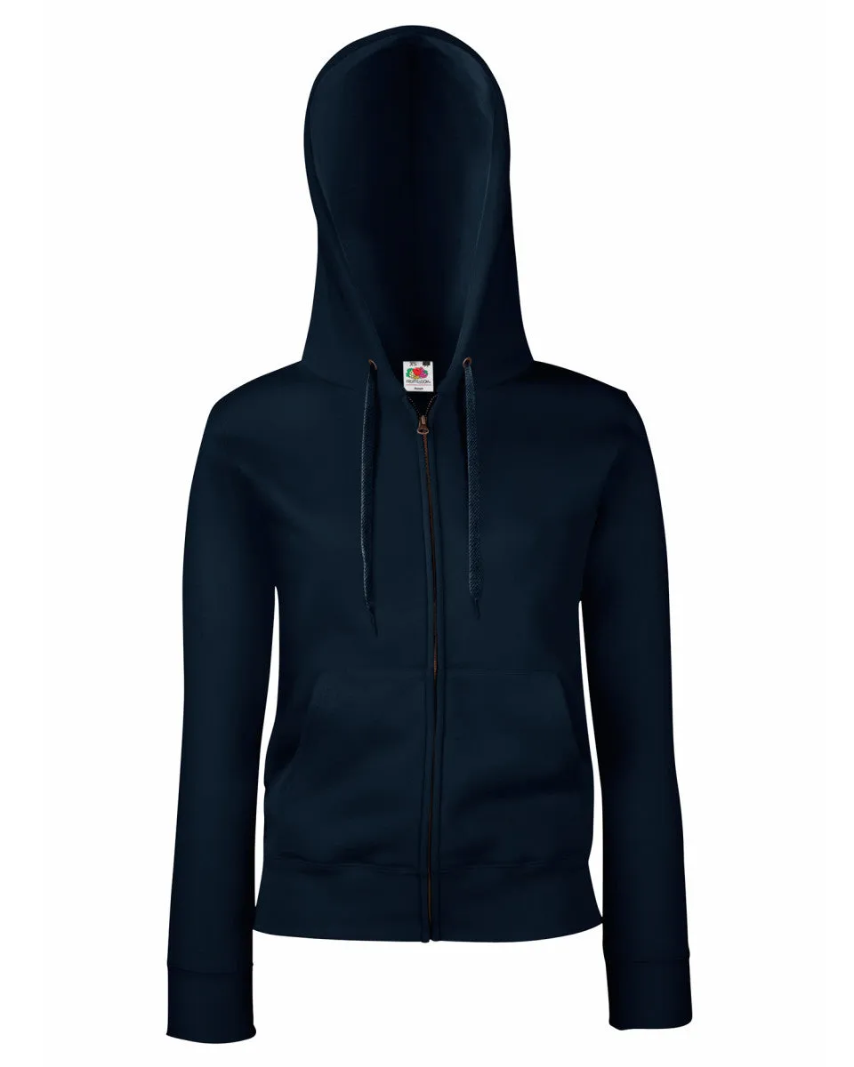 62118 Fruit Of The Loom Lady-Fit Premium Hooded Sweat Jacket