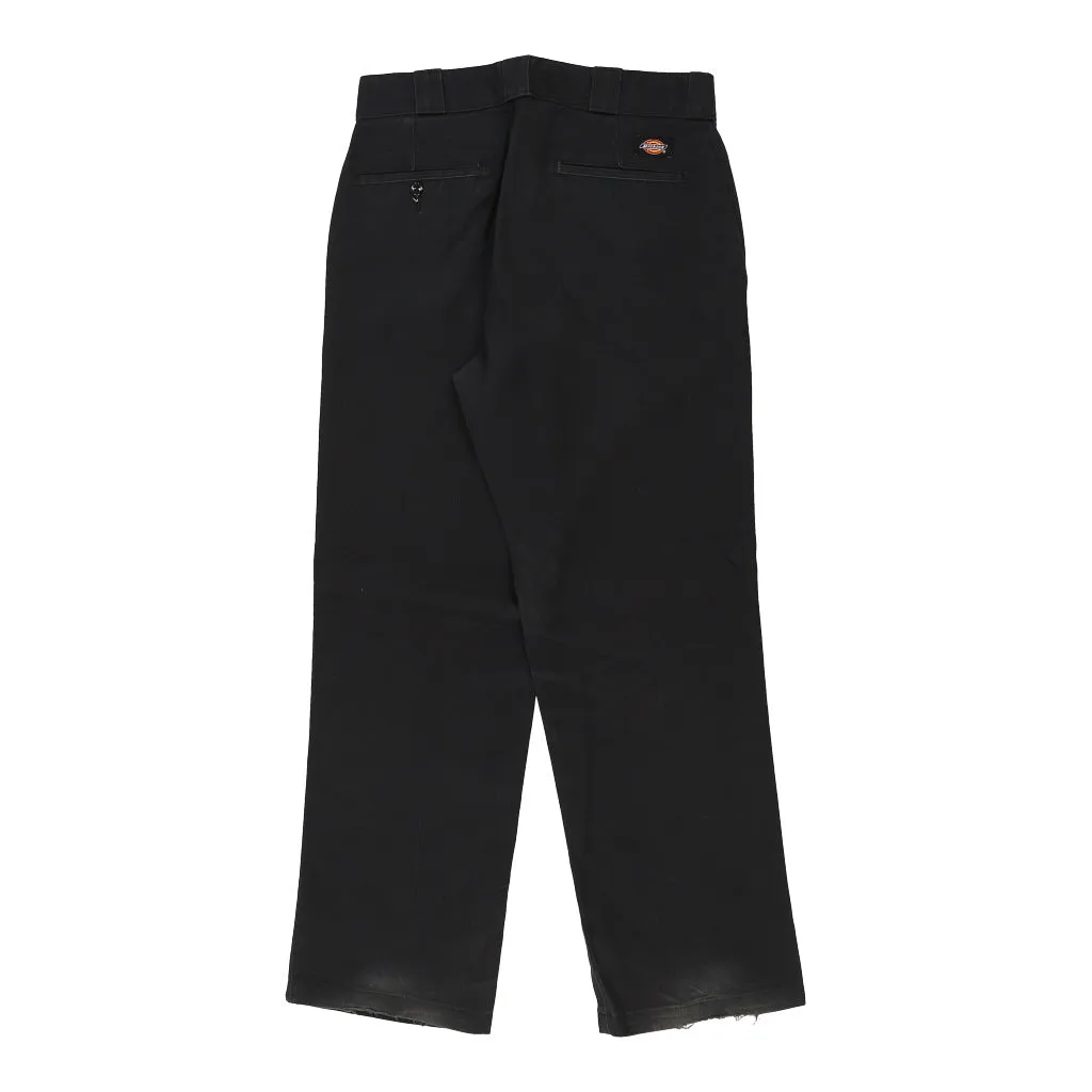 874 Dickies Trousers - 30W 30L Black Cotton Blend