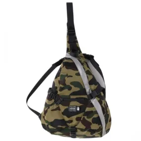 A Bathing Ape Porter 1st Camo One Shoulder Bag (green)