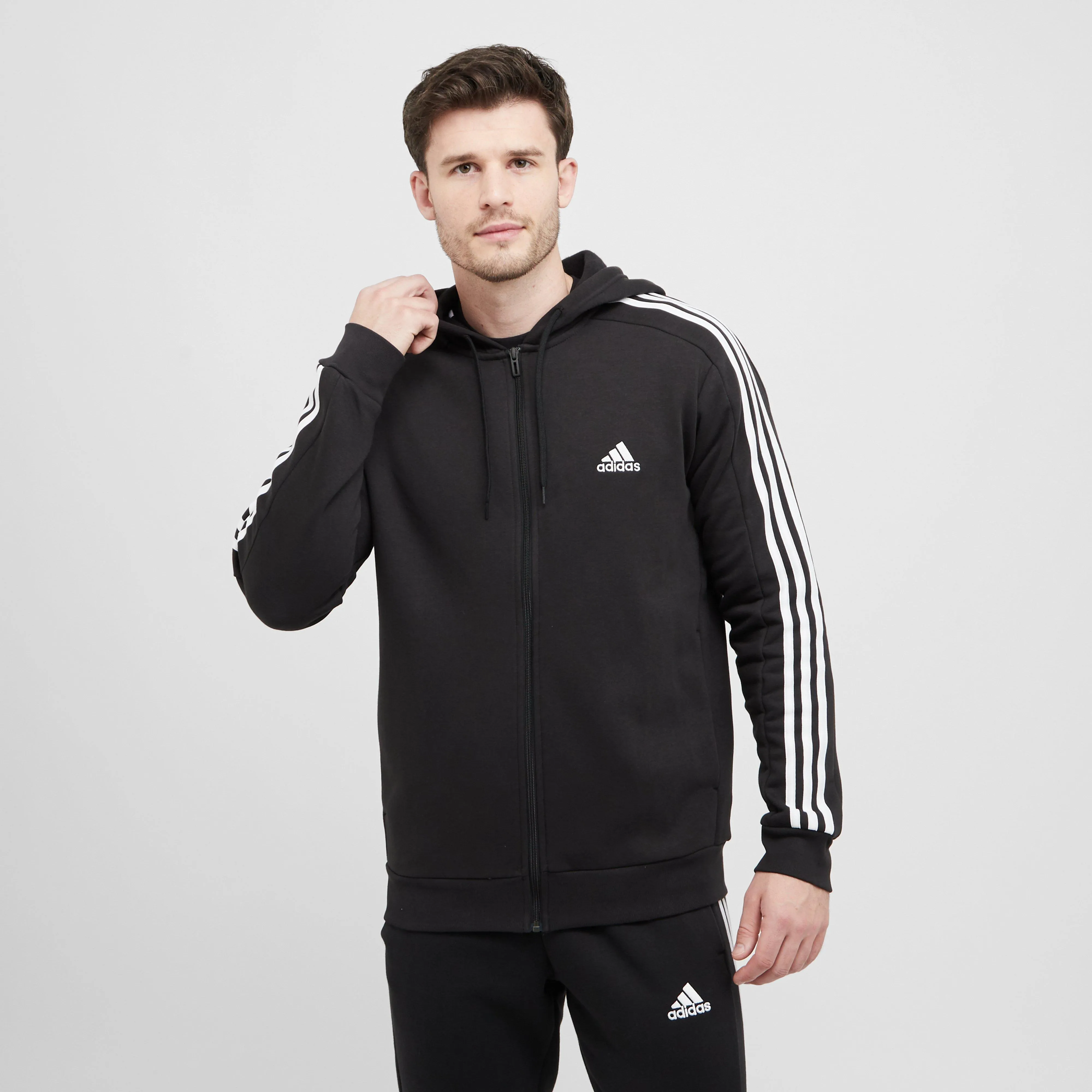 adidas Men's 3-Stripe Fleece Hoodie | Ultimate Outdoors