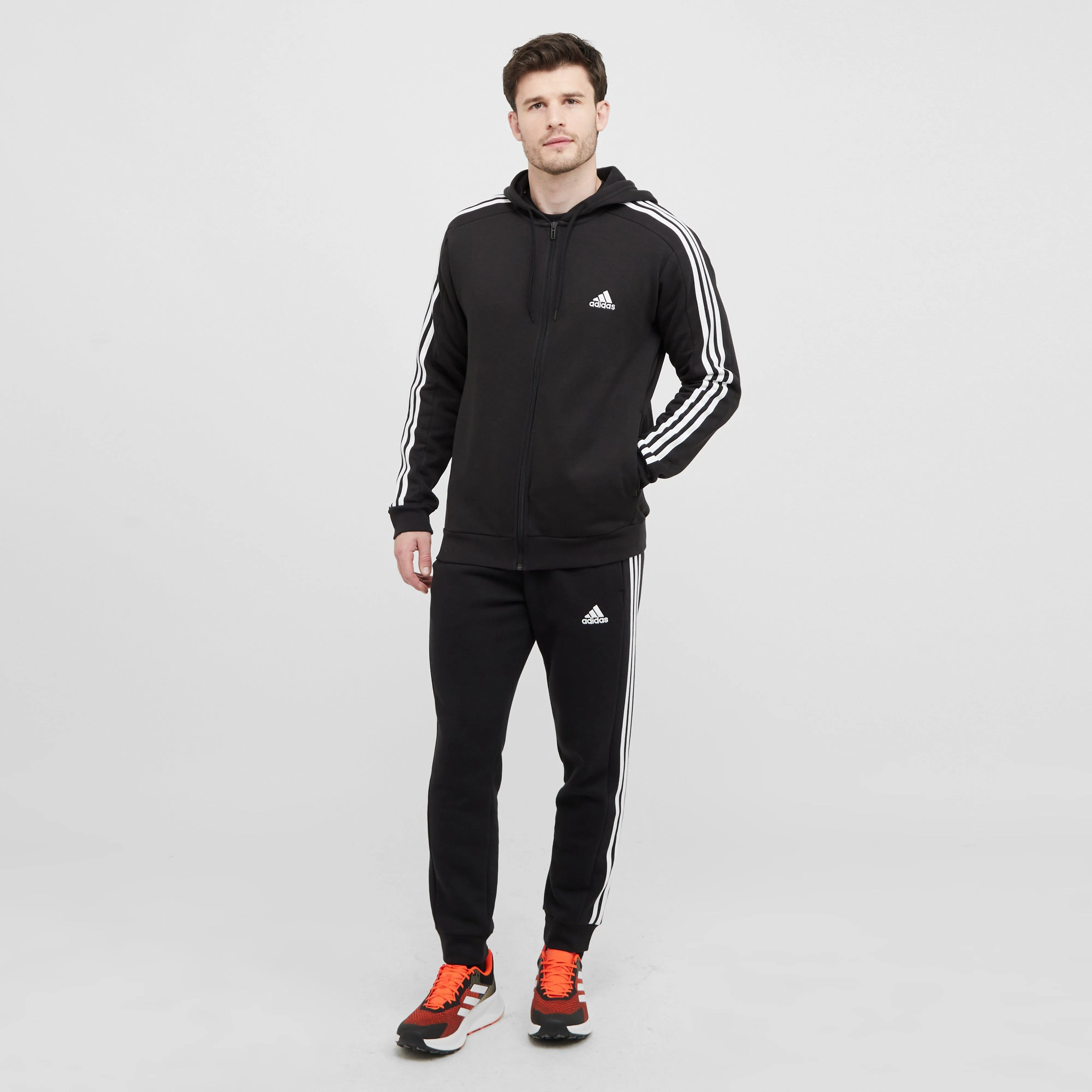 adidas Men's 3-Stripe Fleece Hoodie | Ultimate Outdoors