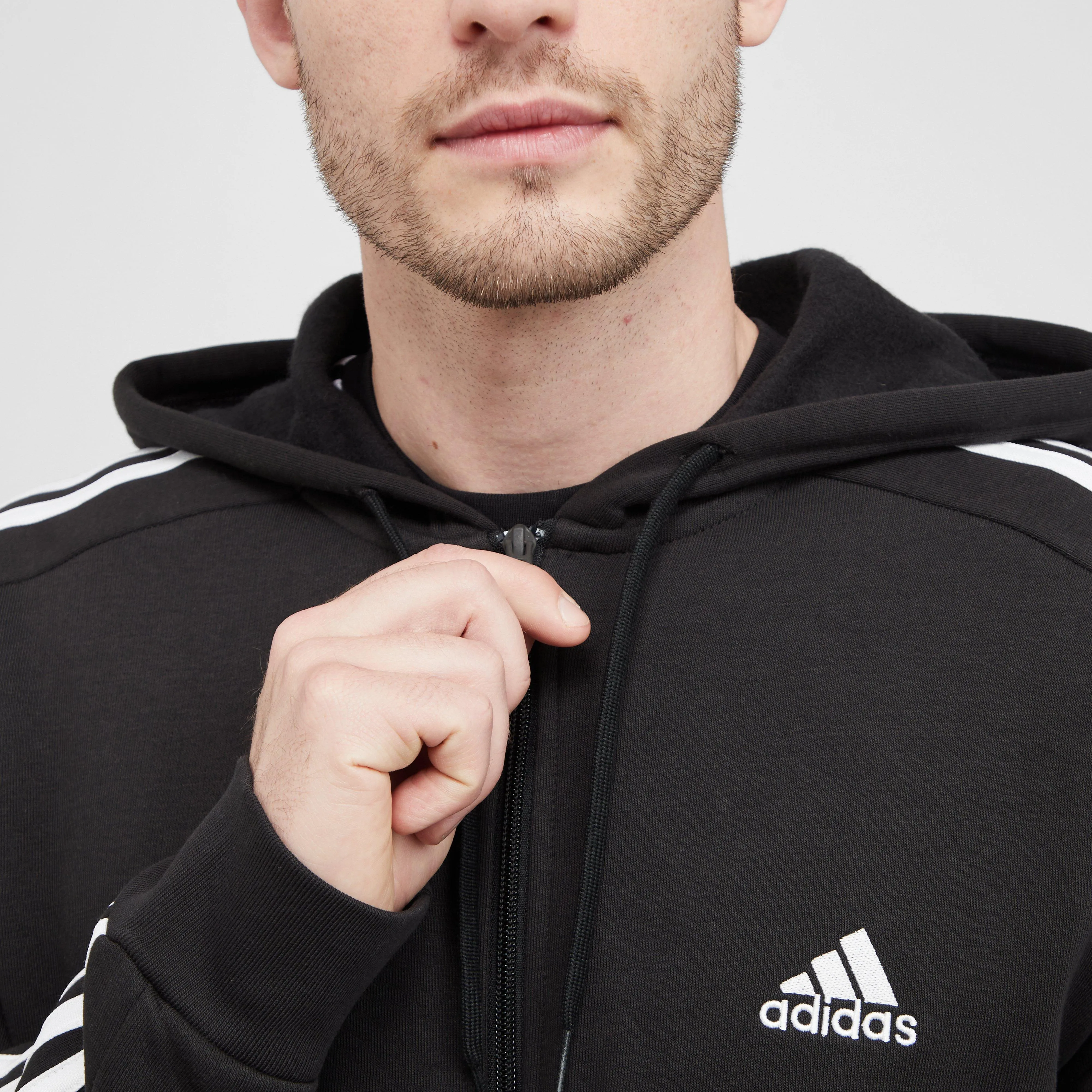 adidas Men's 3-Stripe Fleece Hoodie | Ultimate Outdoors