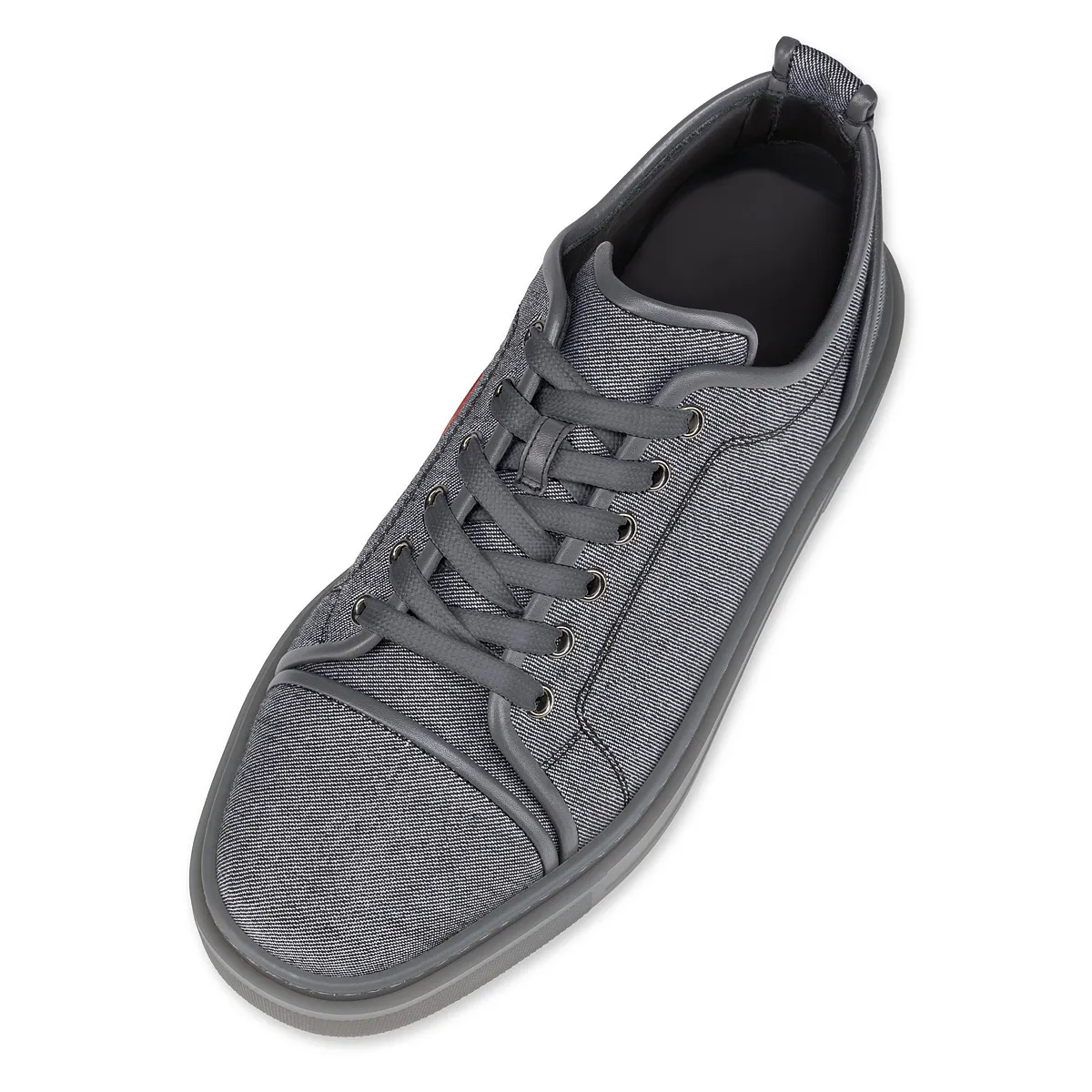 Adolon Junior Sneakers - Linen and calf leather - Smoky - Men