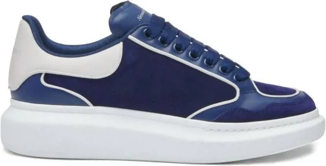 Alexander McQueen Oversized leather sneakers Blue