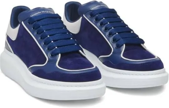 Alexander McQueen Oversized leather sneakers Blue