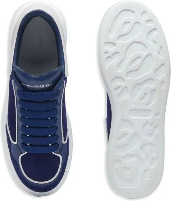 Alexander McQueen Oversized leather sneakers Blue