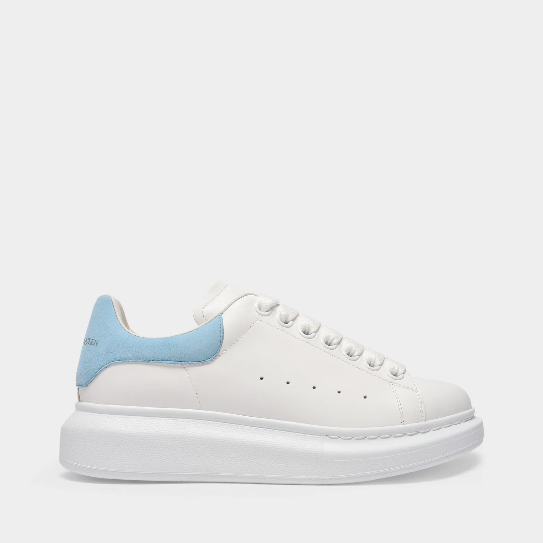 Alexander McQueen  Oversized Sneakers - Alexander Mcqueen - White/Powder Blue - Leather