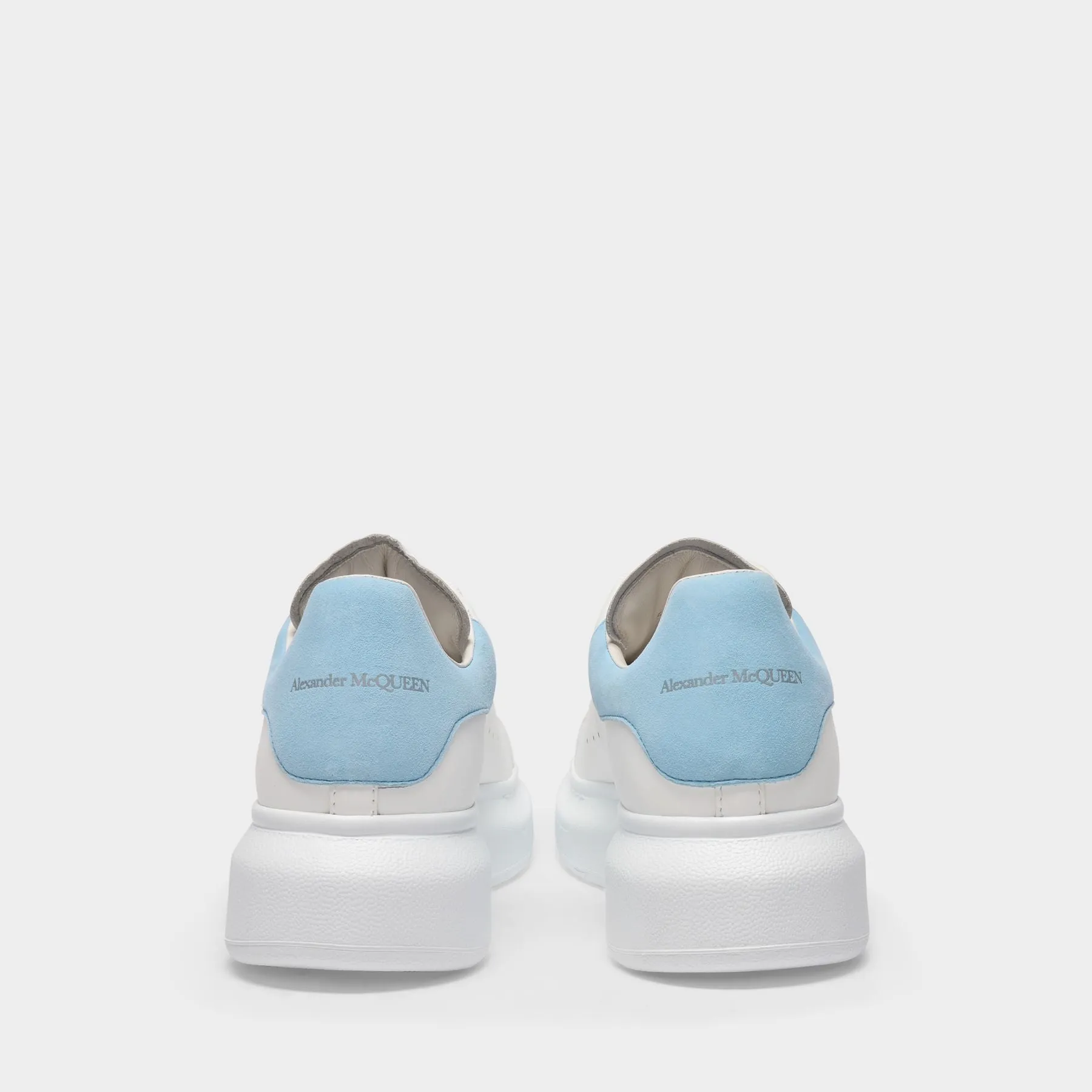 Alexander McQueen  Oversized Sneakers - Alexander Mcqueen - White/Powder Blue - Leather