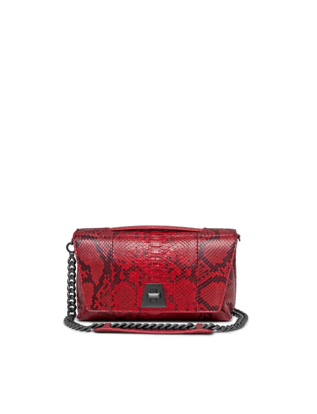 Anouk Day Bag in Python Leather with Adjustable Shoulder Strap