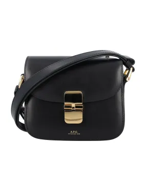 A.P.C. Elegant Mini Leather Handbag 5.7H x 6.9W x 1.6D