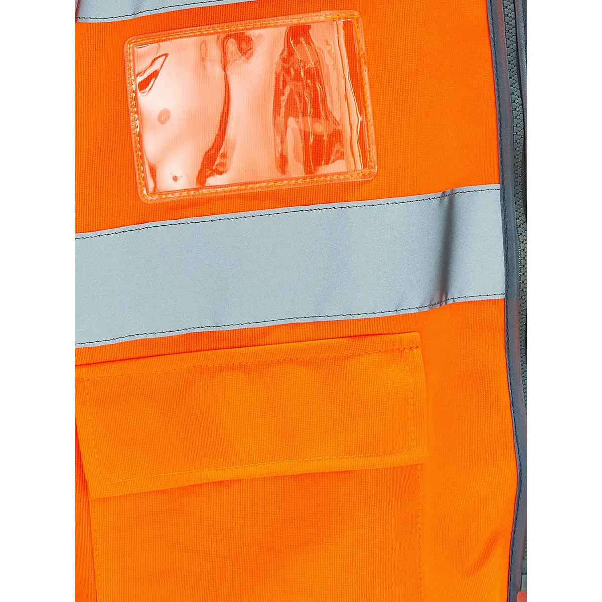 Arco Ultra Orange Long-Sleeve Zip-Up Hi-Vis Vest 5XL