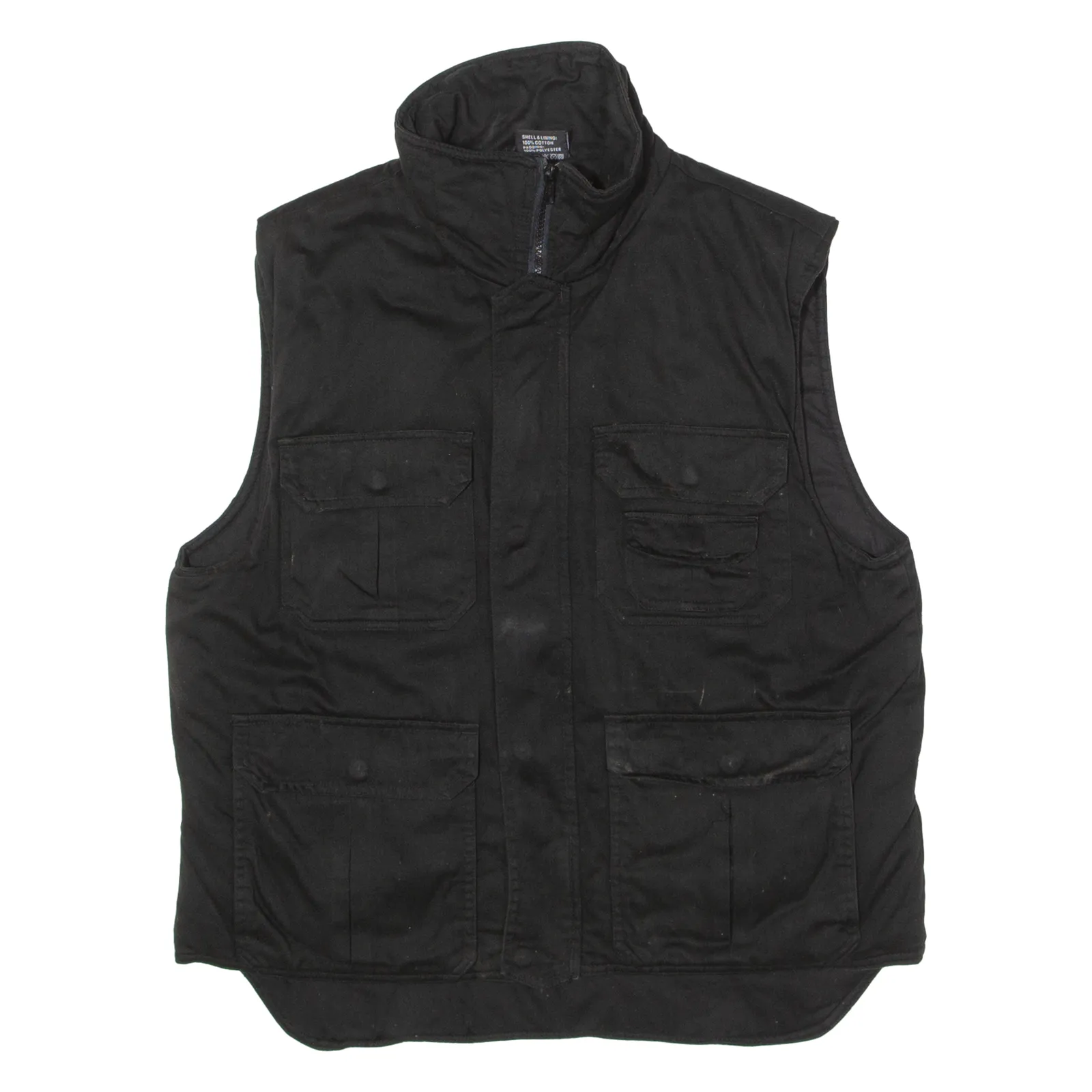 ARMYTEX Utility Mens Workwear Gilet Black Twill 90s L