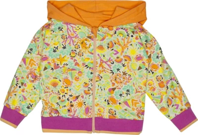 Baby Girls' Nano Noruk Floral Full Zip Hooded Jacket