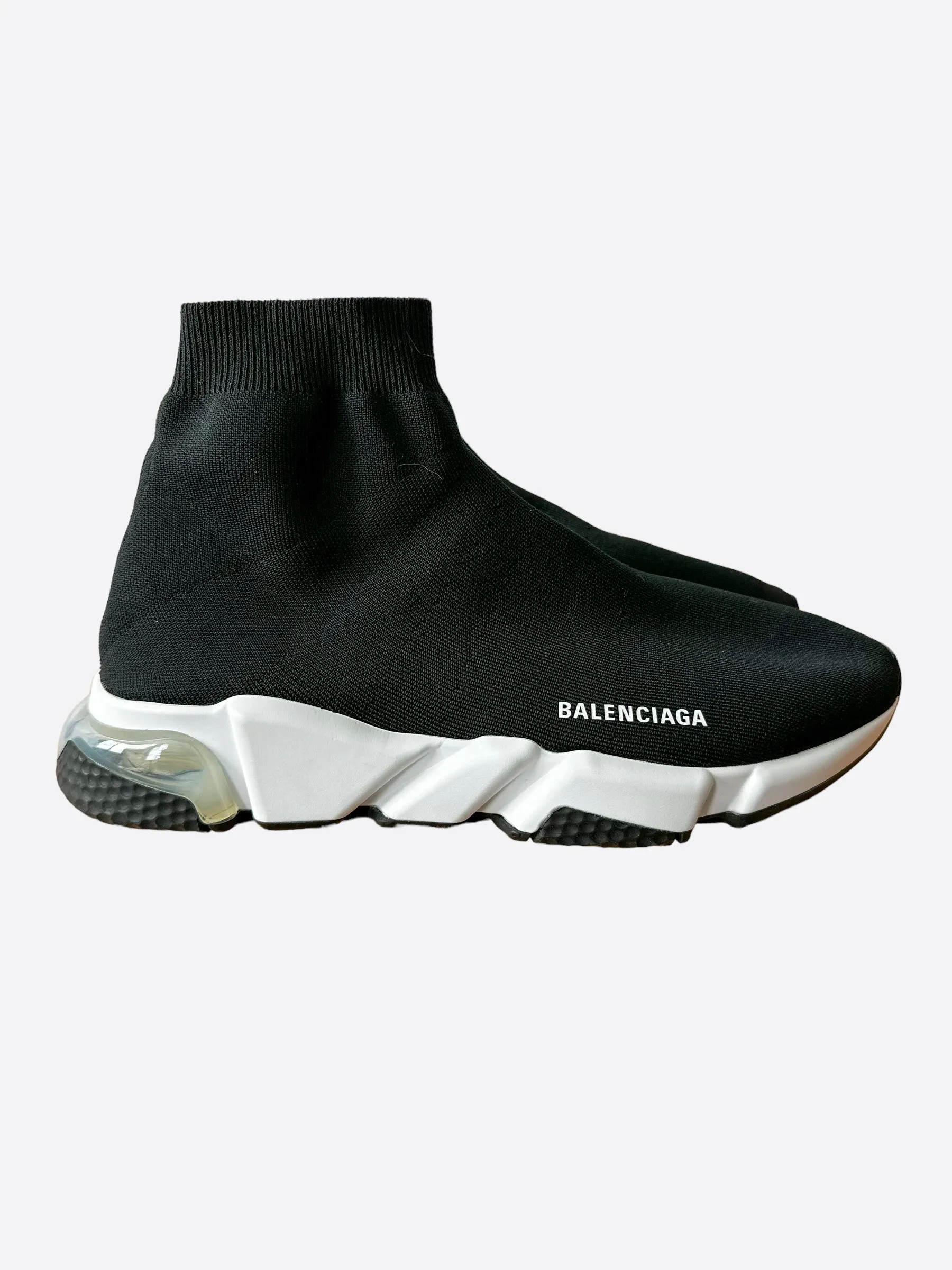 Balenciaga Black & White Speed 2.0 Trainers