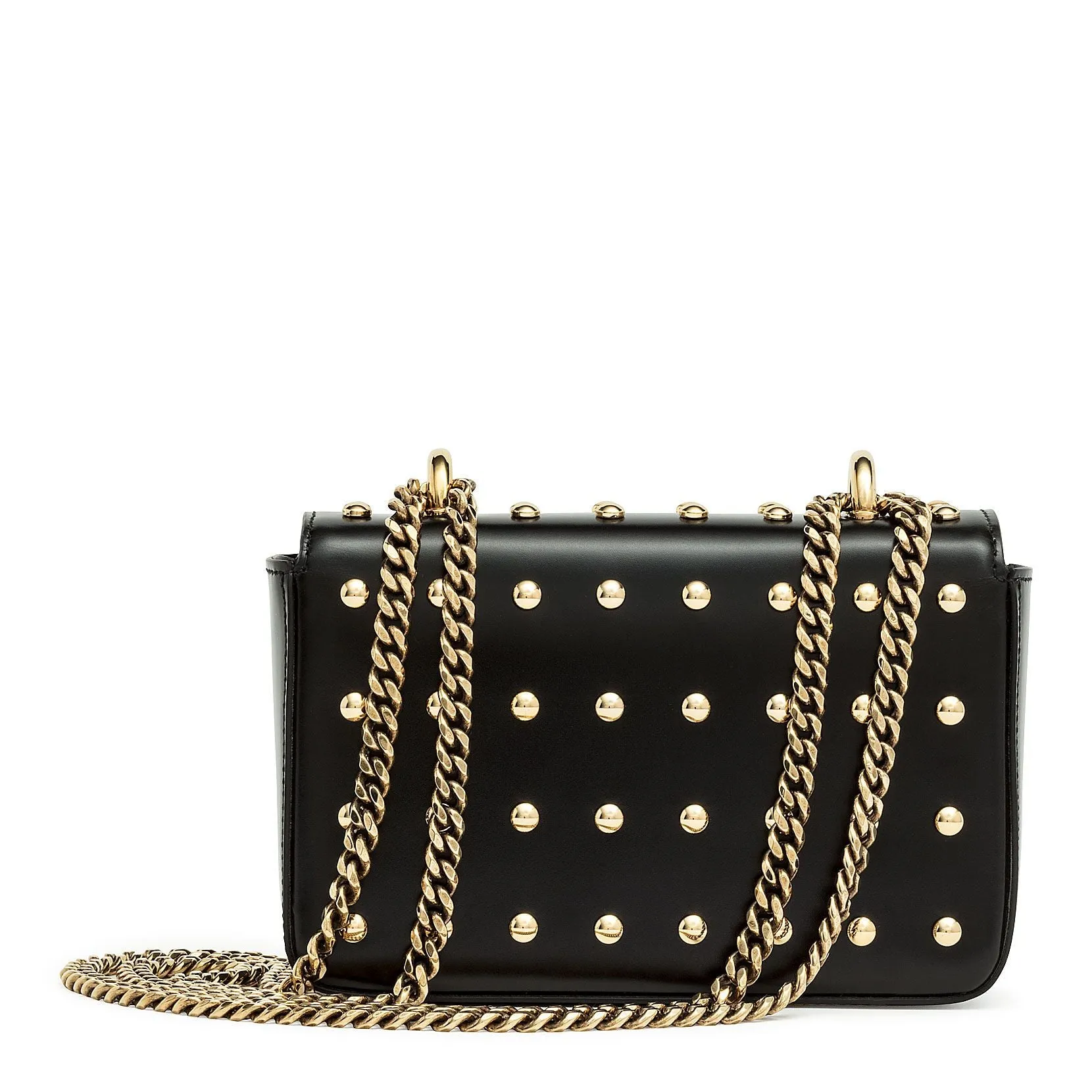 Balmain Black leather box bag