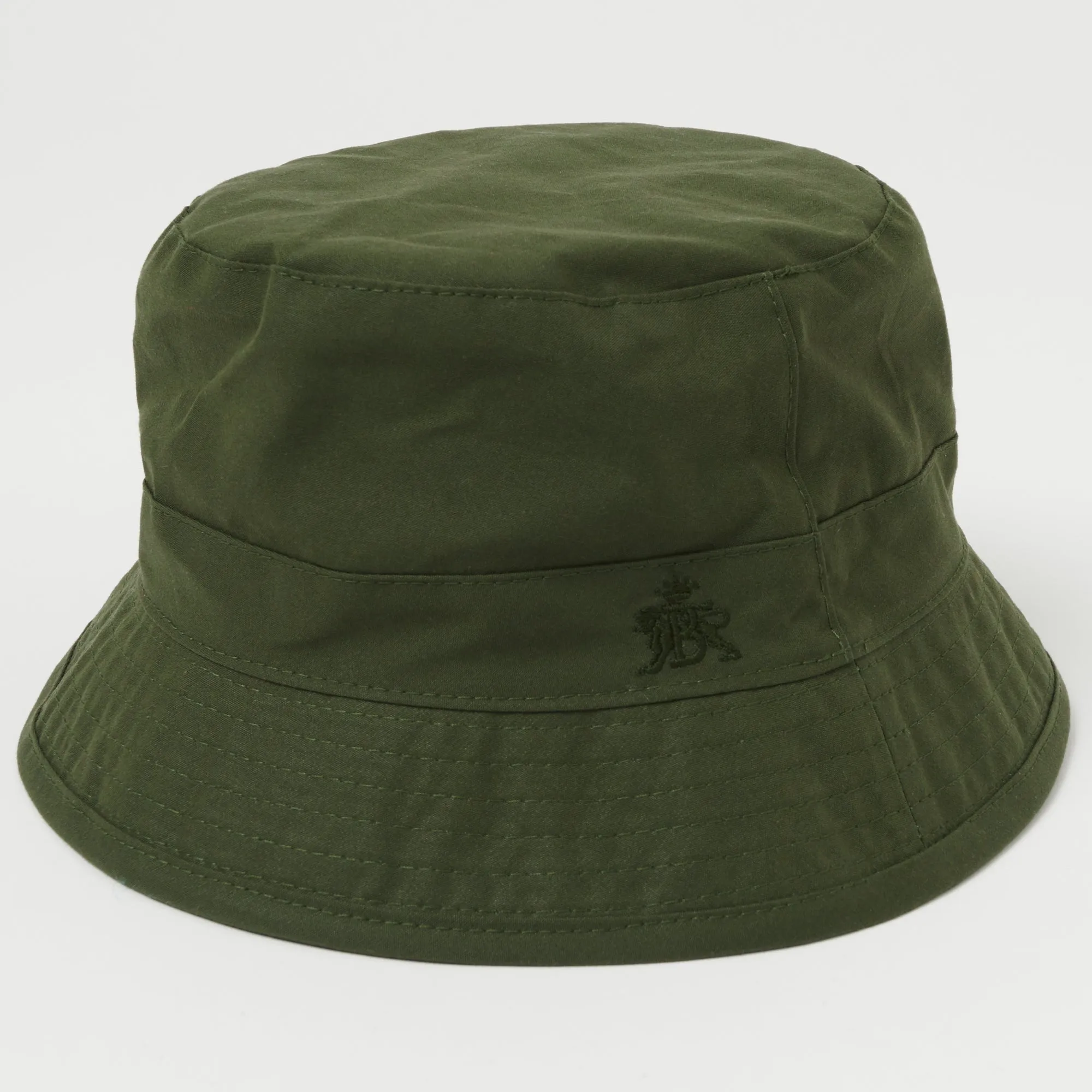 Baracuta Dry Wax Bucket Hat - Olive Green