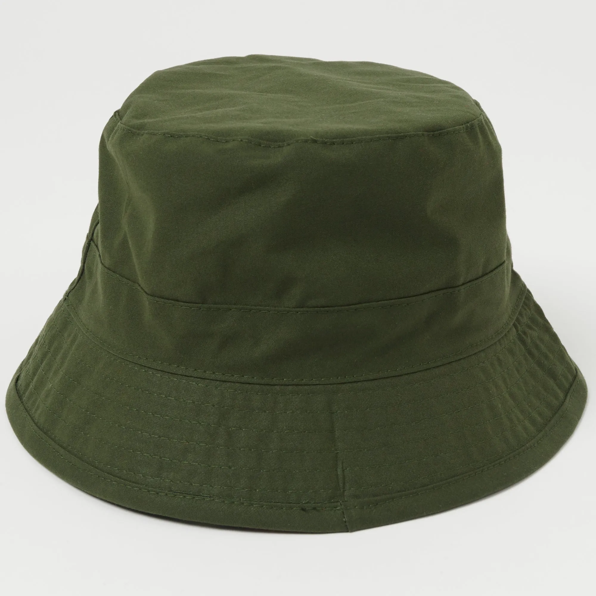 Baracuta Dry Wax Bucket Hat - Olive Green