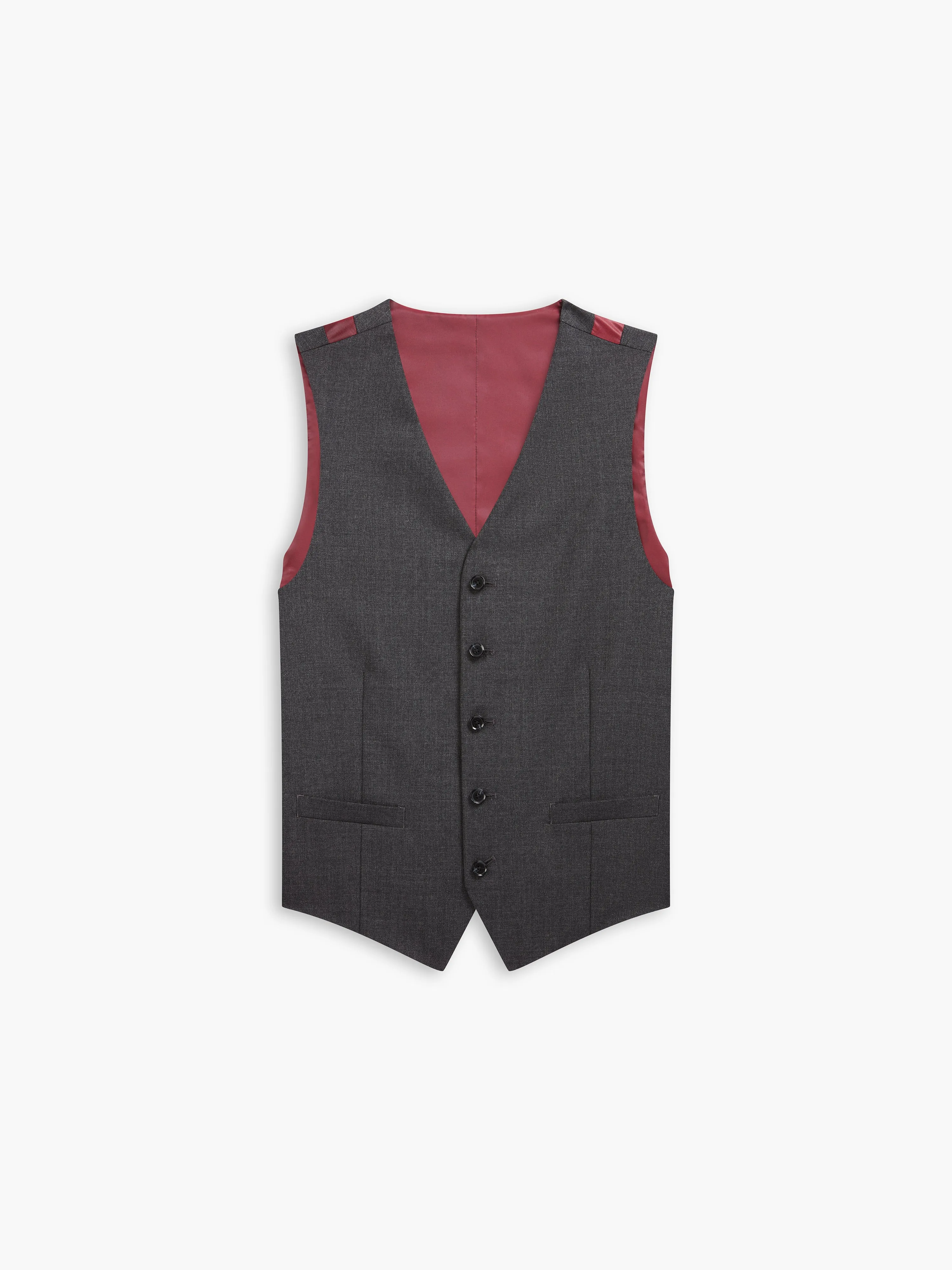 Barbican Italian Luxury Slim Charcoal Waistcoat