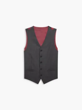 Barbican Italian Luxury Slim Charcoal Waistcoat