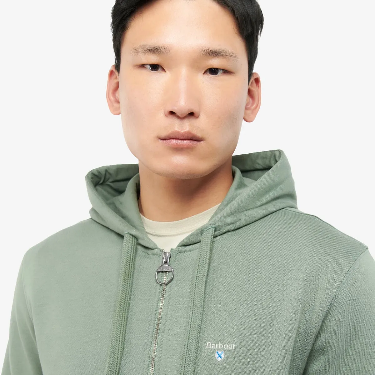 Barbour Wallington Men's Zip Hoodie | Agave Green