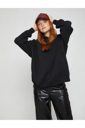 Basic Oversize Sweatshirt Hooded Fleece Inner