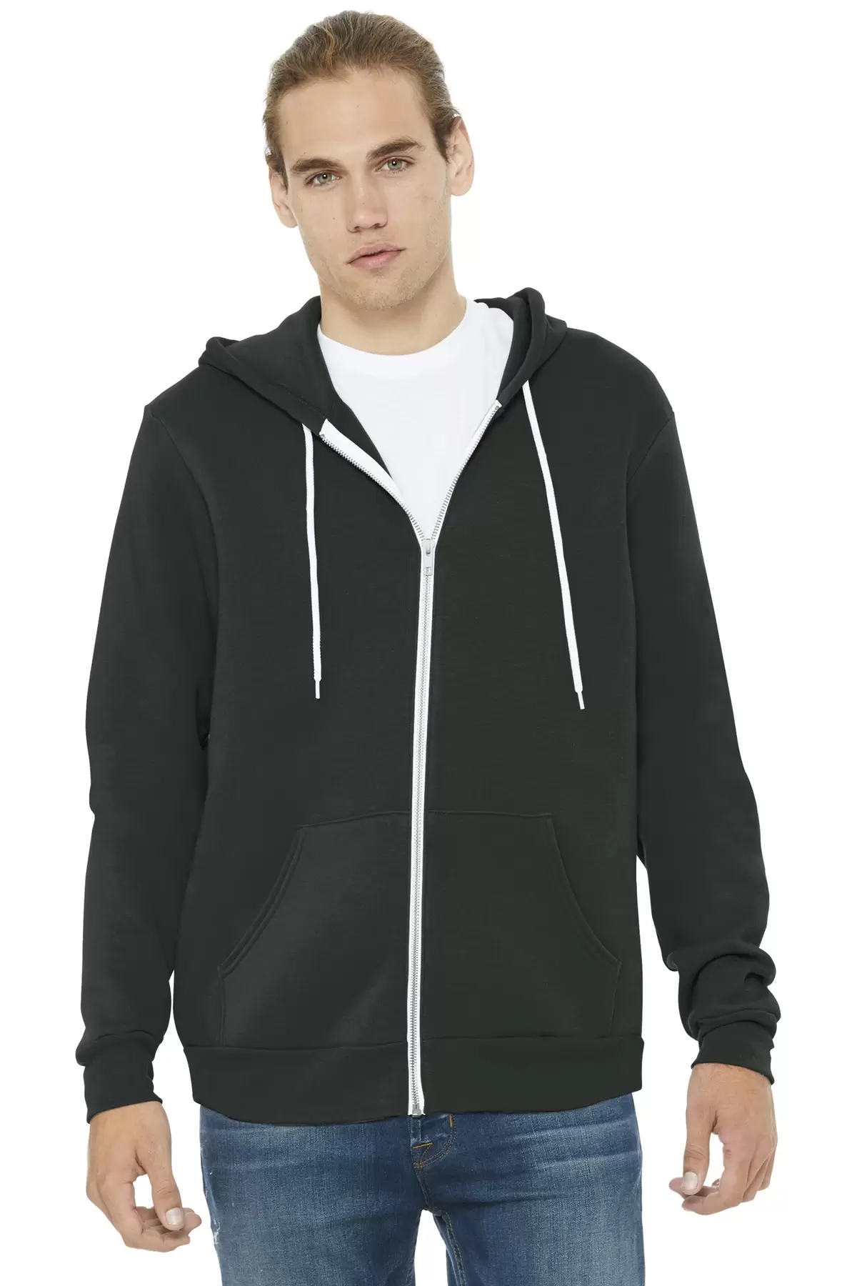 BELLA+CANVAS 3739 Unisex Poly-Cotton Fleece Zip Hoodie SKU: 3739