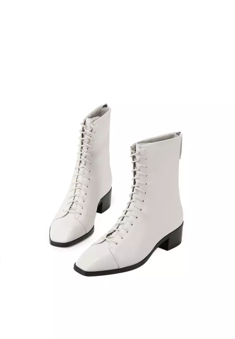 BERACAMY BERACAMY DEJI Tie Zip Boot - Chantilly