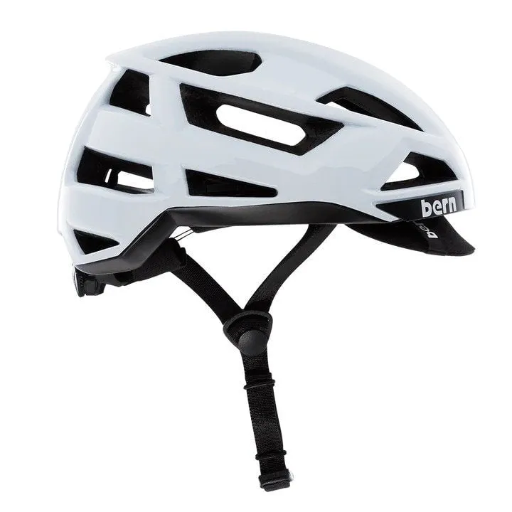 Bern FL-1 Pave Visor White Helmet