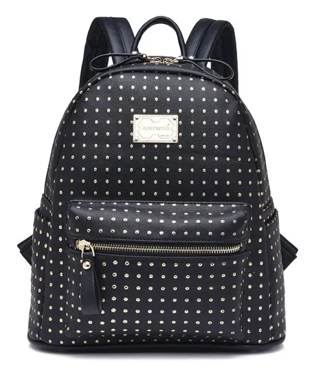 Black White Red Green Gold Studs Gothic Punk Rock Backpack