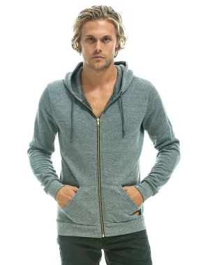 Bolt Zip Hoodie - Heather Grey