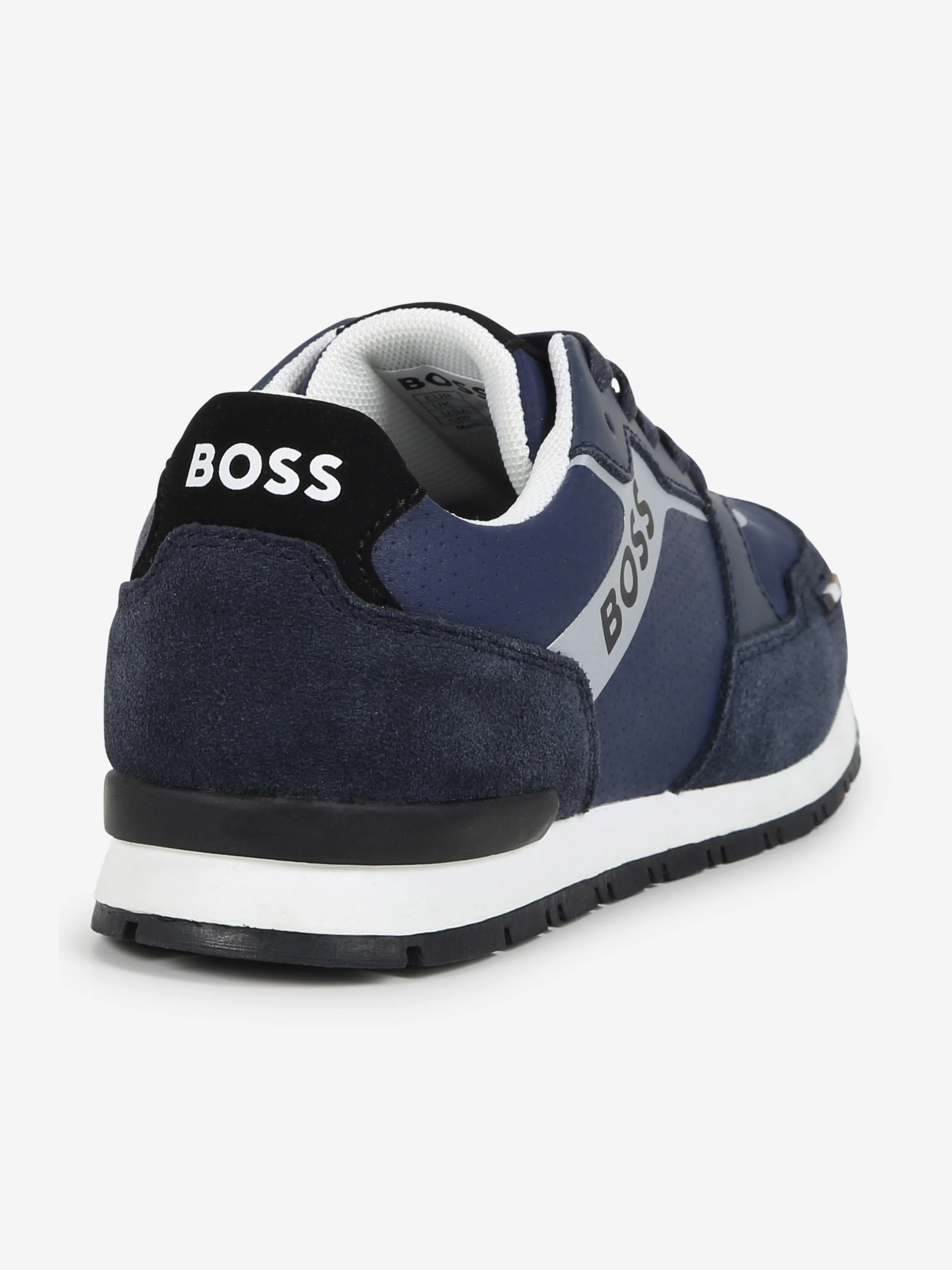 BOSS Boys Retro Runner Trainers in Blue