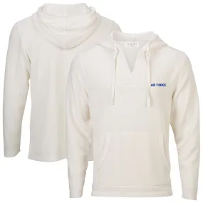 Boxercraft Air Force Falcons Women's White Baja Fleece V-Neck Pullover Hoodie