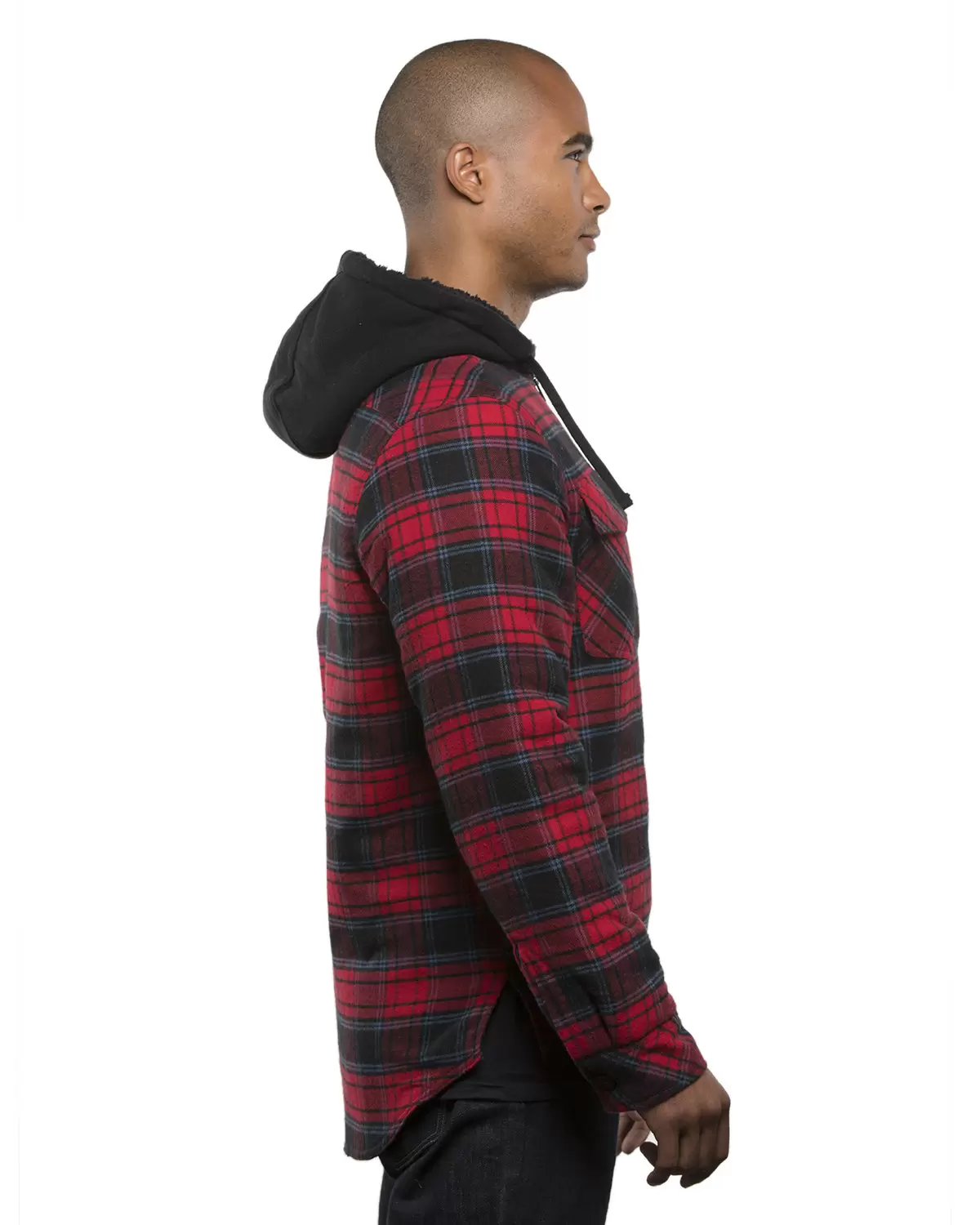 Burnside 8620 Quilted Flannel Full-Zip Hooded Jacket SKU: 8620