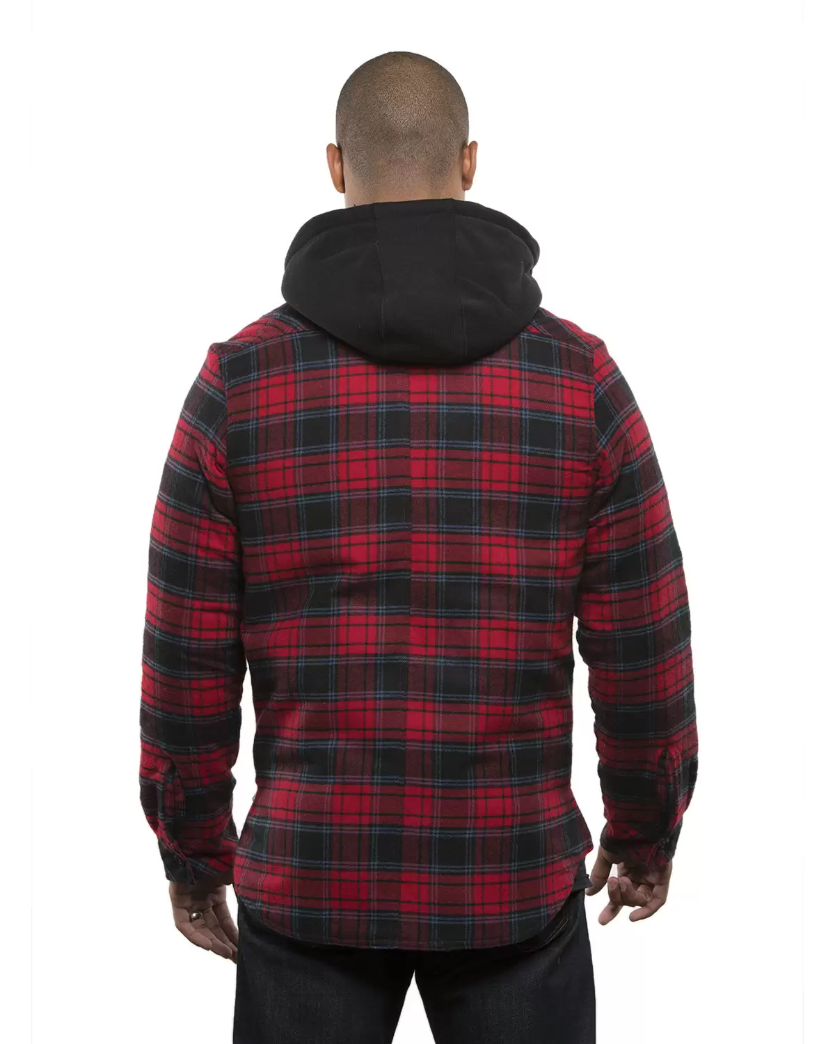 Burnside 8620 Quilted Flannel Full-Zip Hooded Jacket SKU: 8620