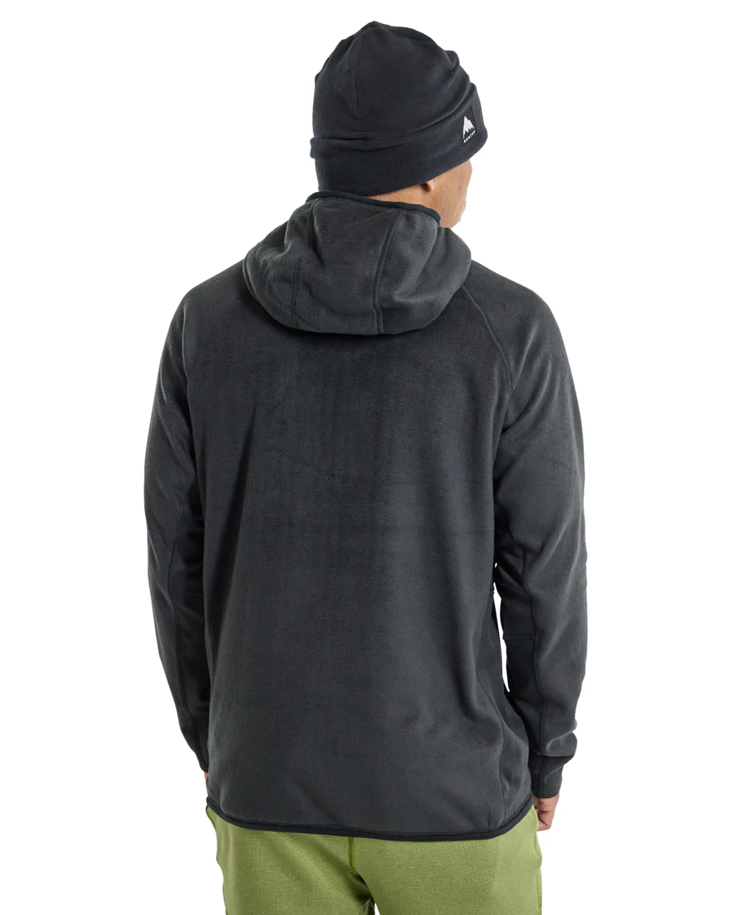 Burton Men's Stockrun Warmest Hooded Full-Zip Fleece - True Black