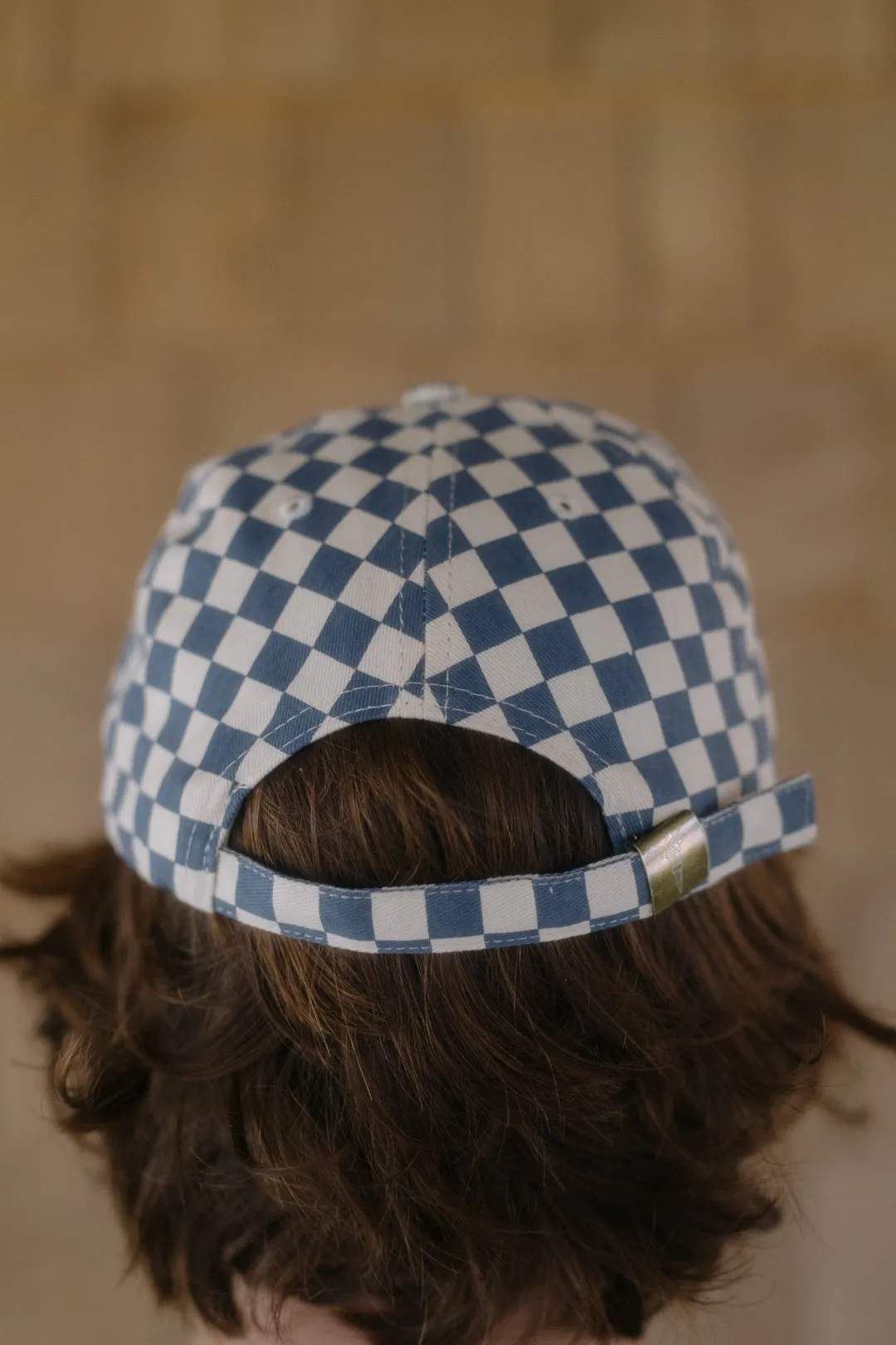 Call Your Mom Checkerboard Hat- Blue Ridge