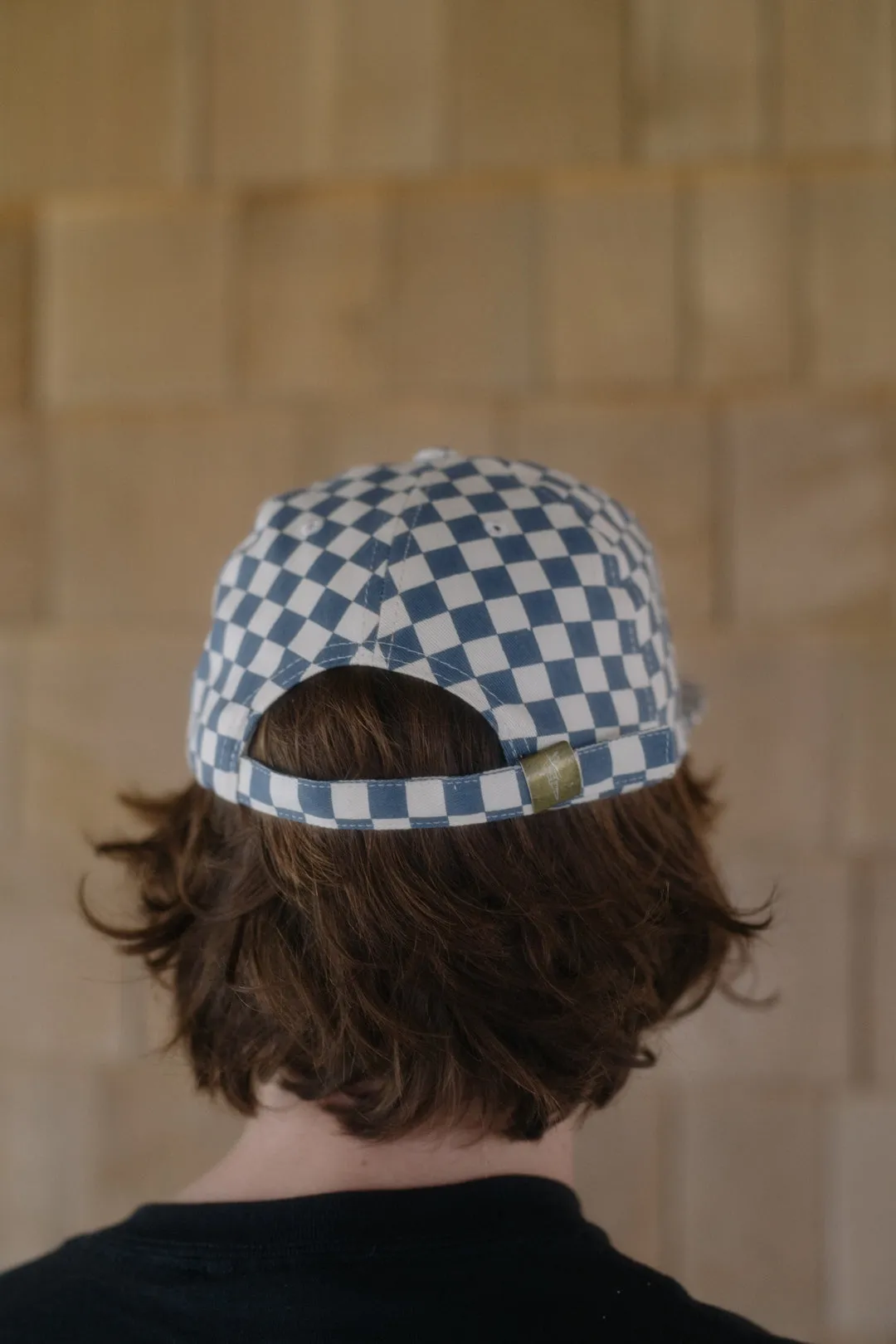 Call Your Mom Checkerboard Hat- Blue Ridge