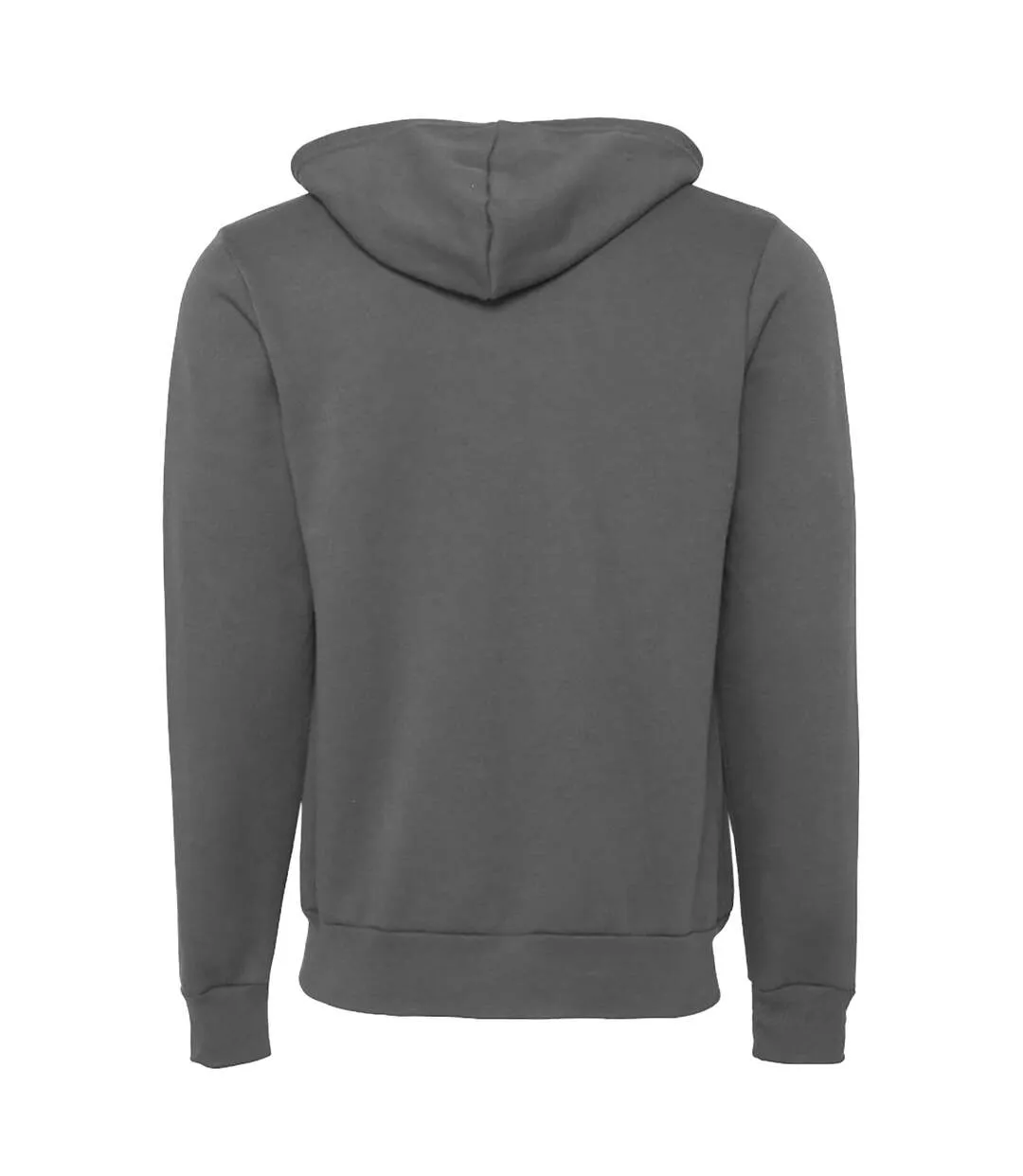 Canvas Unisex Zip-up Polycotton Fleece Hooded Sweatshirt / Hoodie (Asphalt) - UTBC1337