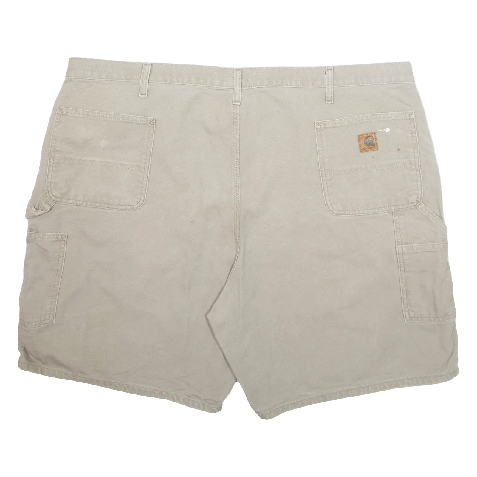 CARHARTT Cargo Carpenter Mens Workwear Shorts Beige Relaxed 2XL W48