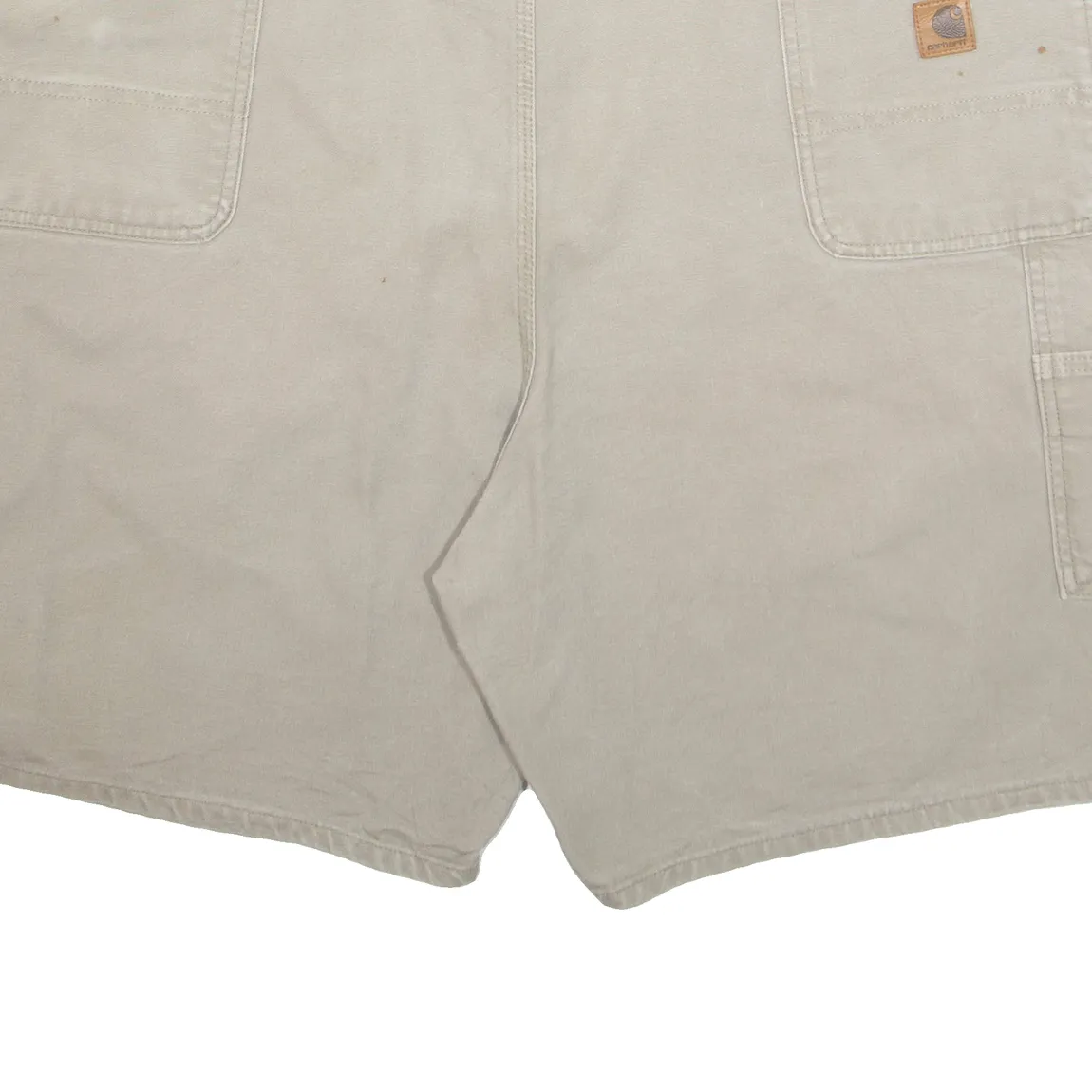 CARHARTT Cargo Carpenter Mens Workwear Shorts Beige Relaxed 2XL W48