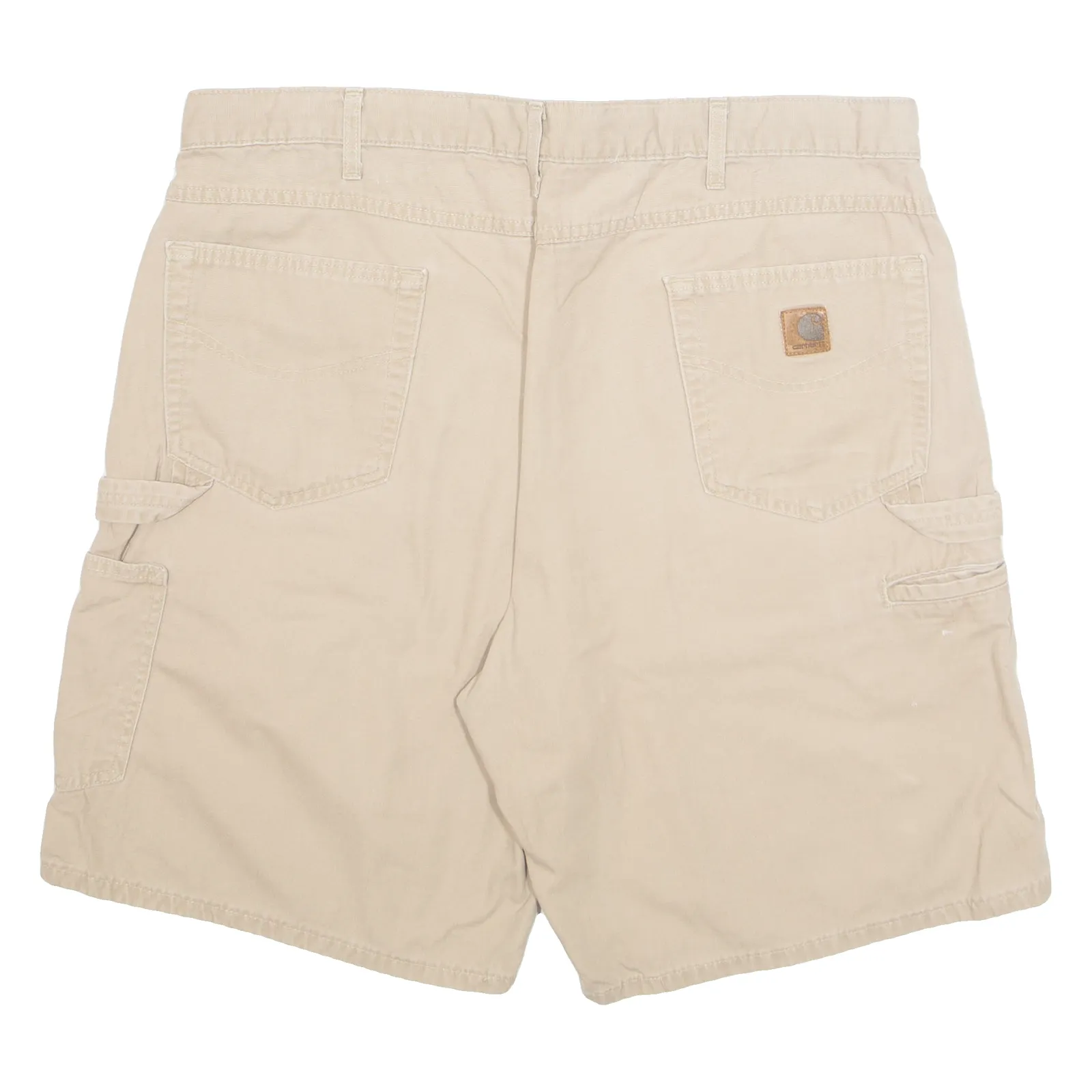 CARHARTT Cargo Carpenter Mens Workwear Shorts Beige XL W40