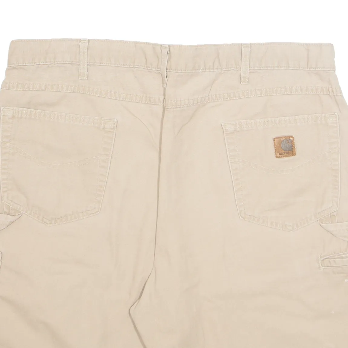 CARHARTT Cargo Carpenter Mens Workwear Shorts Beige XL W40