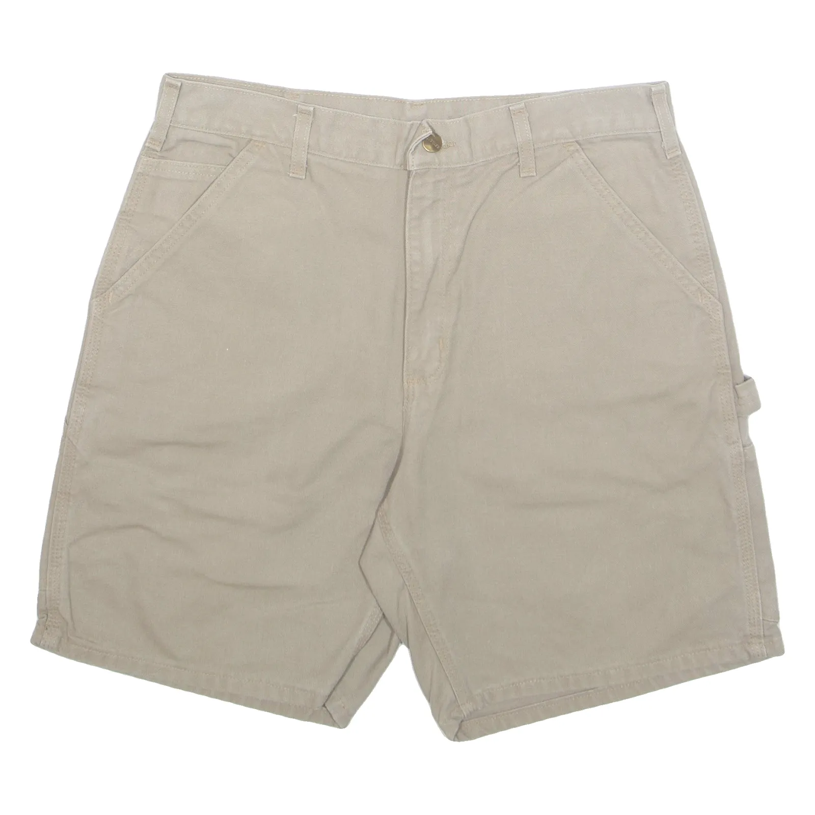 CARHARTT Cargo Carpenter Womens Workwear Shorts Beige M W33