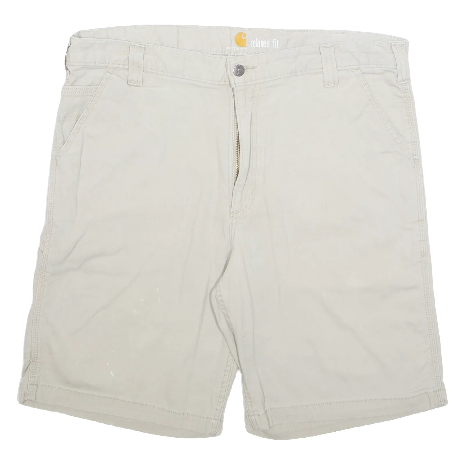 CARHARTT Cargo Mens Workwear Shorts Beige Relaxed XL W38